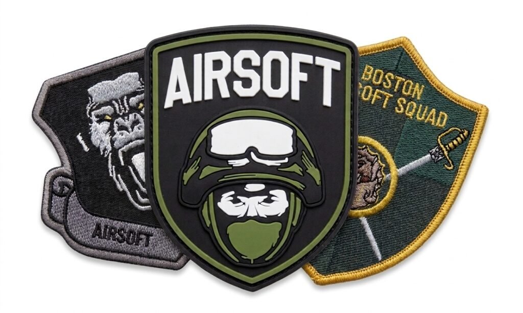 pvc and embroidered airsoft patches