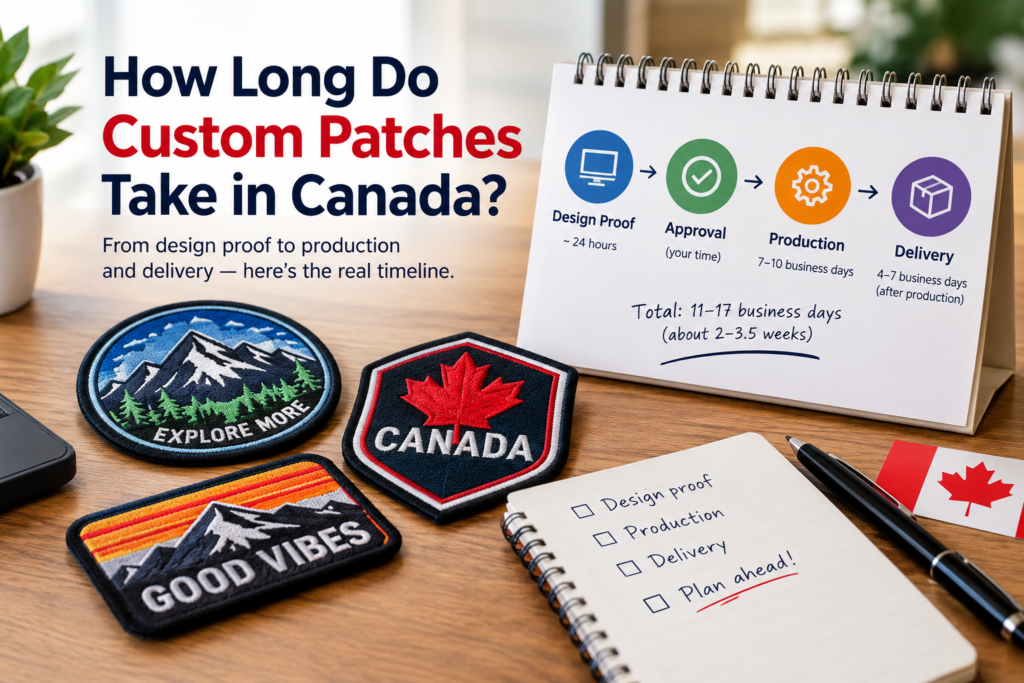 How Long Do Custom Patches Take in Canada?